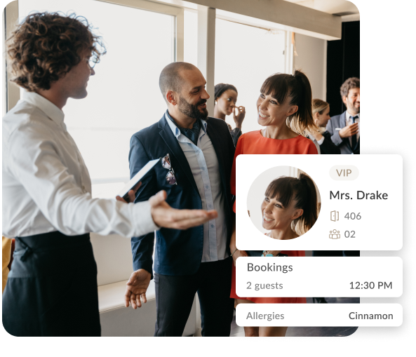 L'application Gaia permet au personnel d'offrir des services personnalisés aux clients sans effort et de gérer efficacement les flux de clients.