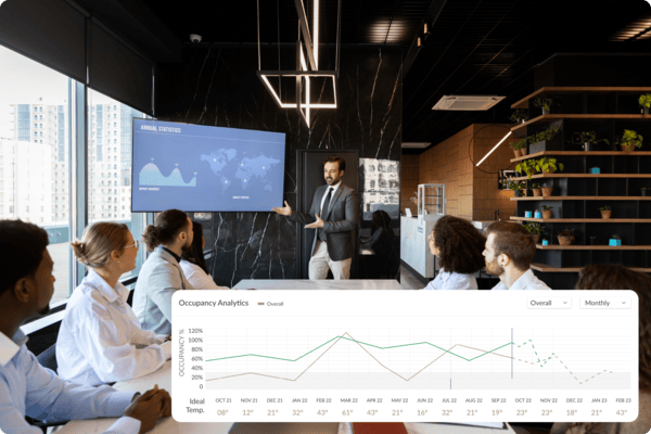 gestion et contrôle en temps réel des paramètres liés à l'espace grâce à l'intégration des données et de l'IoT.